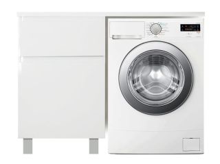 Напольная тумба под раковину Эстет Dallas Luxe ФР-00002308 Л/П 100см два ящика белый